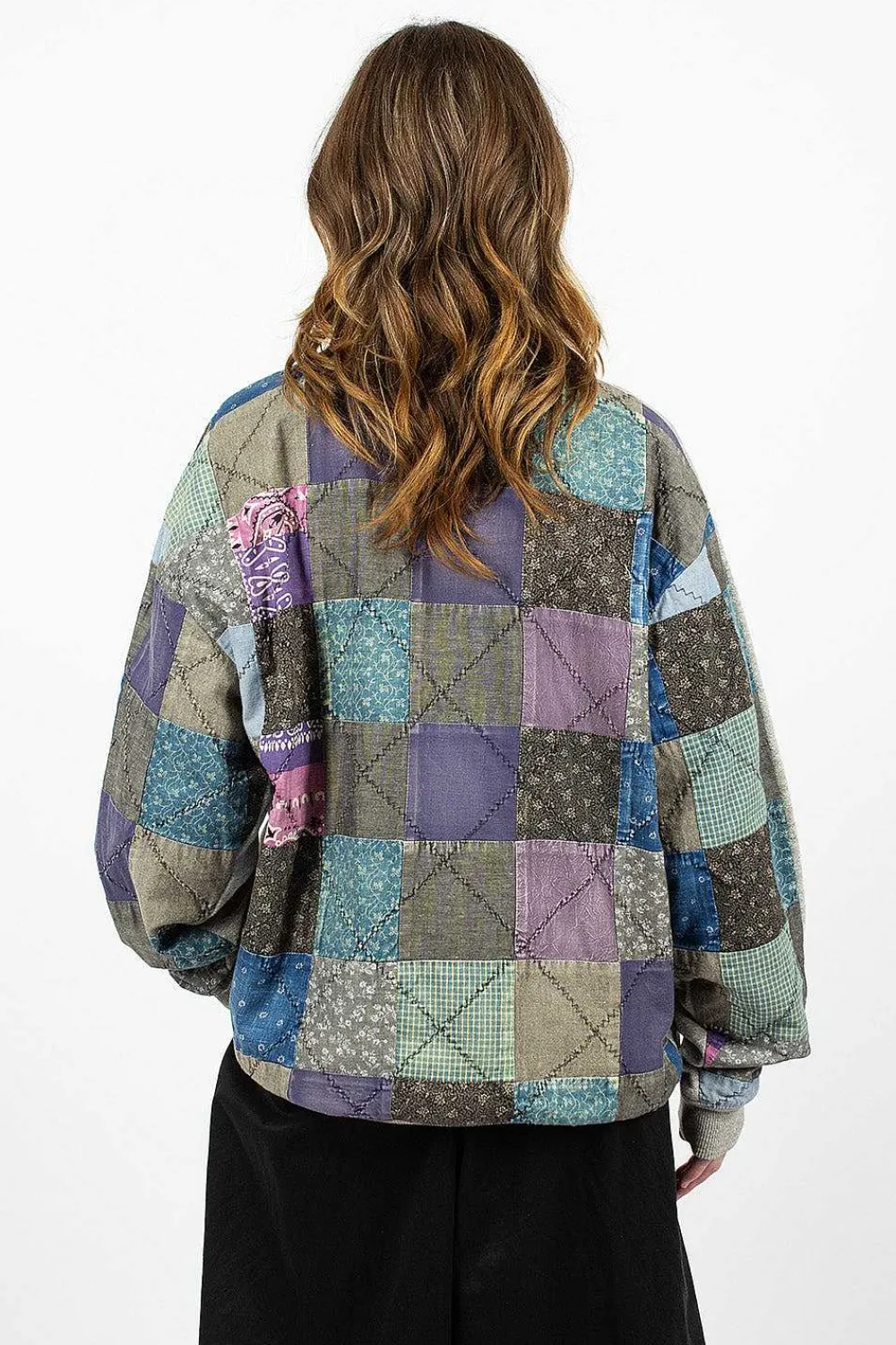 Kapital Kountry Patchwork Sweatshirt Grey| Tops