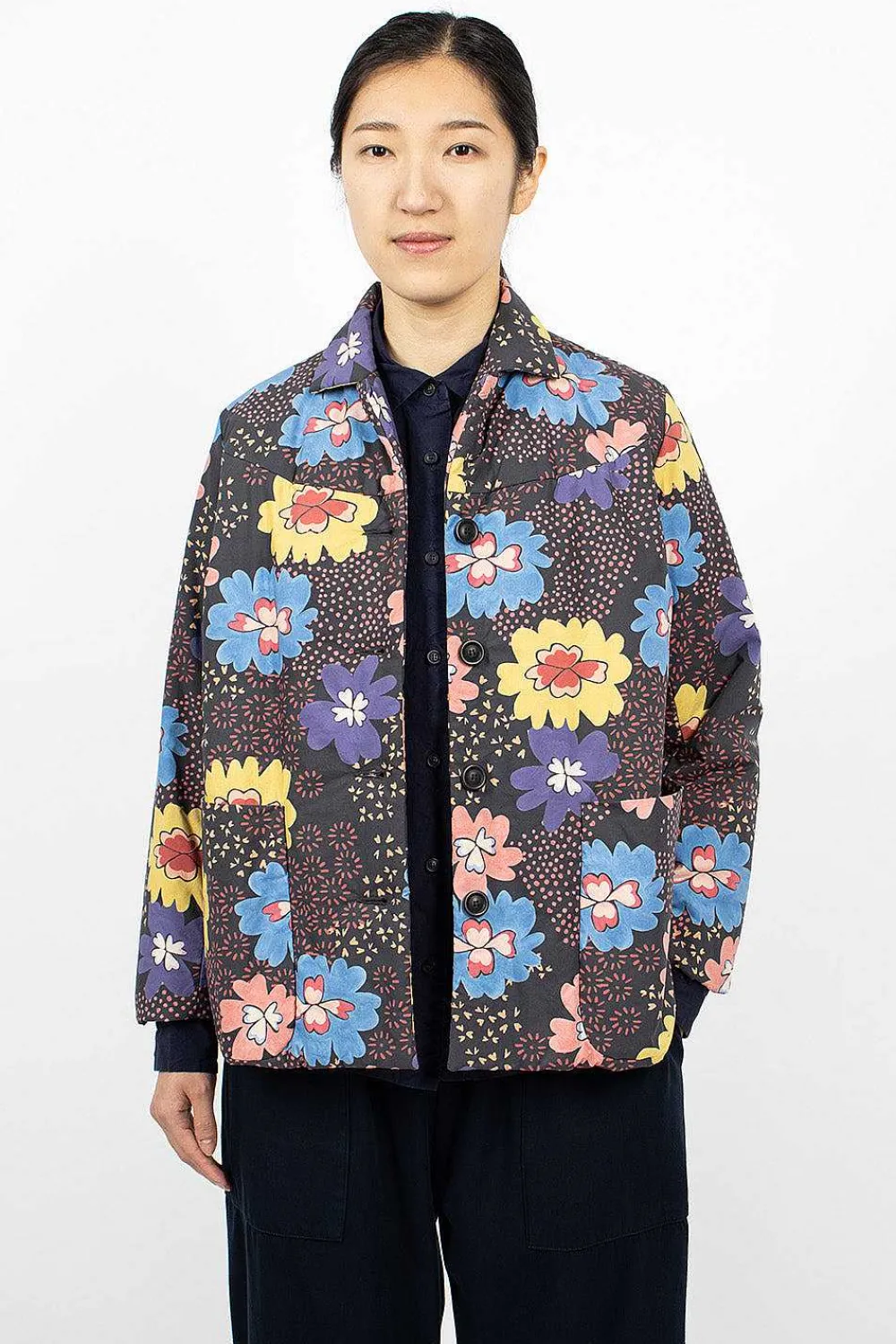 Casey Casey Laboratoire Watt Jacket Printed Black| Outerwear