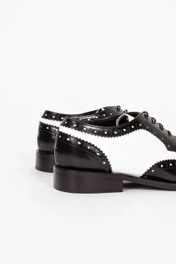 Comme Des Garçons Comme Des Garçons Leather Brogue Black And White| Shoes