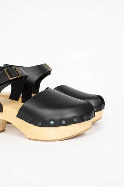 Daniela Gregis Leather Clogs Black| Shoes