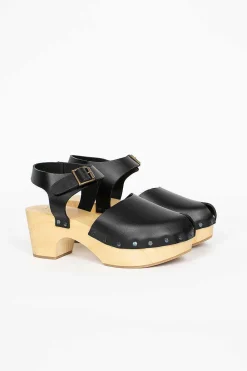 Daniela Gregis Leather Clogs Black| Shoes