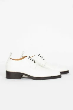Dries Van Noten Leather Derby Shoes White| Shoes