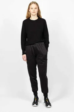 and wander Light Fleece Pant Black| Trousers