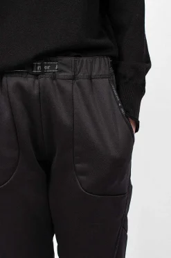 and wander Light Fleece Pant Black| Trousers