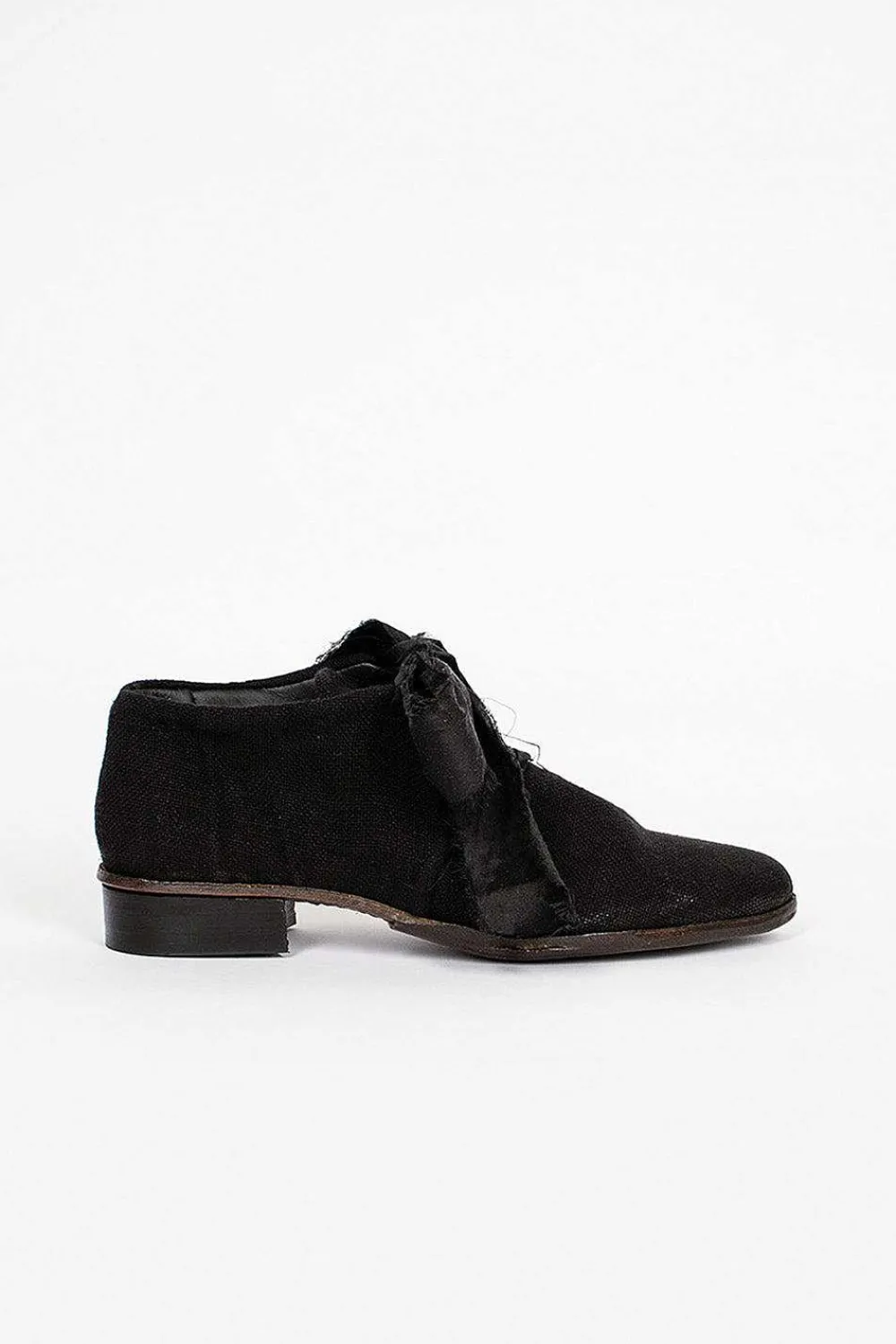 Atelier Inscrire Linen Ore Shoes Black| Shoes
