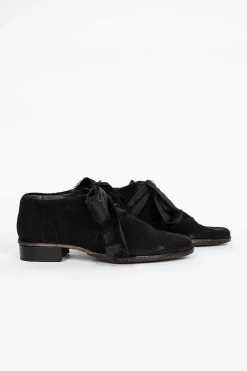 Atelier Inscrire Linen Ore Shoes Black| Shoes