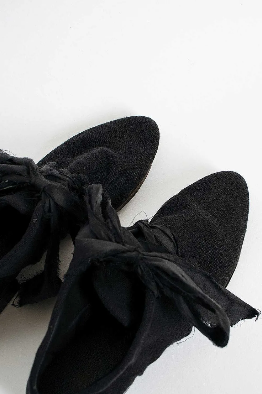 Atelier Inscrire Linen Ore Shoes Black| Shoes