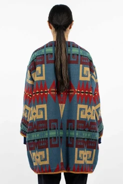 VISVIM Liner Coat Printed Blue| Outerwear