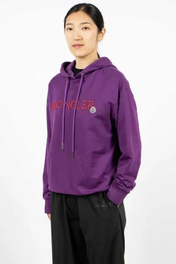 Moncler Logo Hoodie Purple/Red| Outerwear