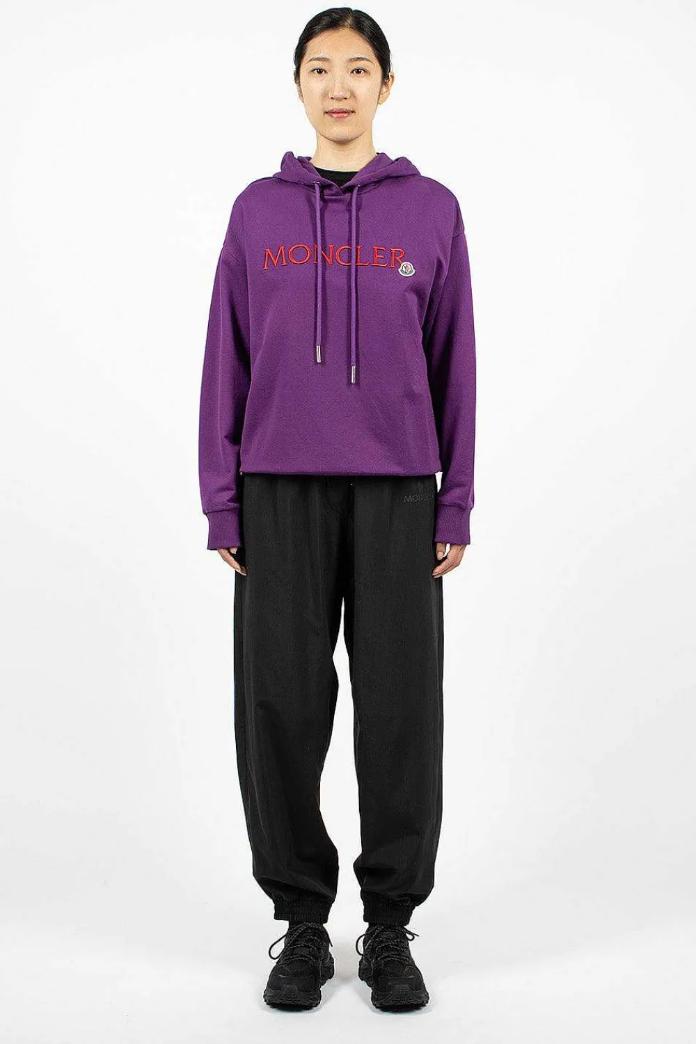 Moncler Logo Hoodie Purple/Red| Outerwear