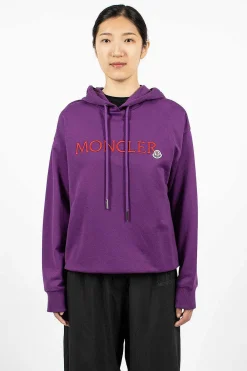 Moncler Logo Hoodie Purple/Red| Outerwear