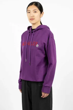Moncler Logo Hoodie Purple/Red| Outerwear