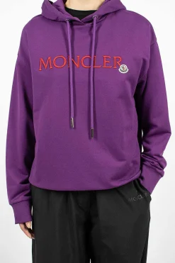 Moncler Logo Hoodie Purple/Red| Tops
