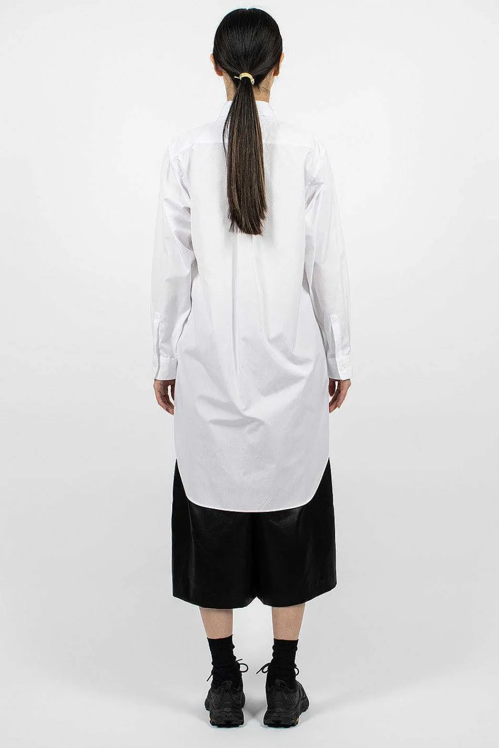 Comme Des Garçons Comme Des Garçons Long Bib Shirt White| Shirts