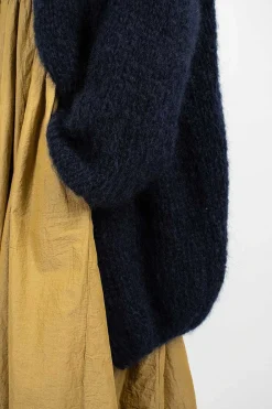 Casey Casey Long Cardigan Navy| Outerwear