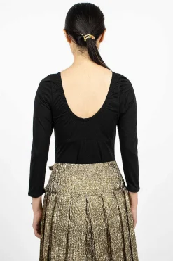Simone Rocha Long Sleeve Bodysuit Black| Tops