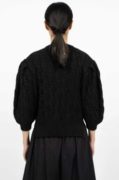 Simone Rocha Long Sleeve Embellished Cardigan| Knitwear