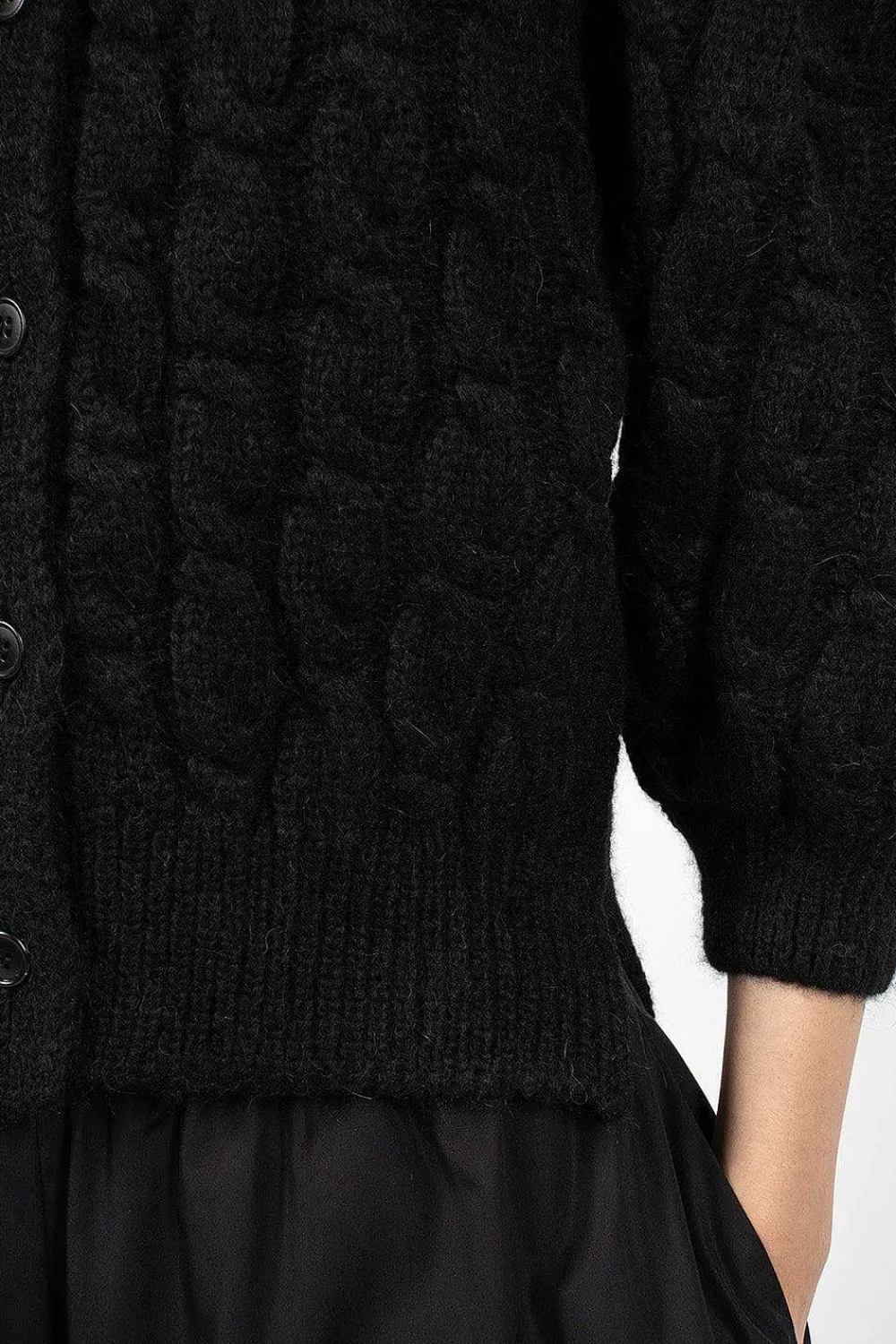 Simone Rocha Long Sleeve Embellished Cardigan| Knitwear