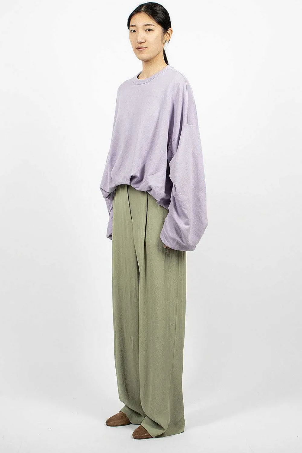 Dries Van Noten Loose Suit Pants Mint| Trousers