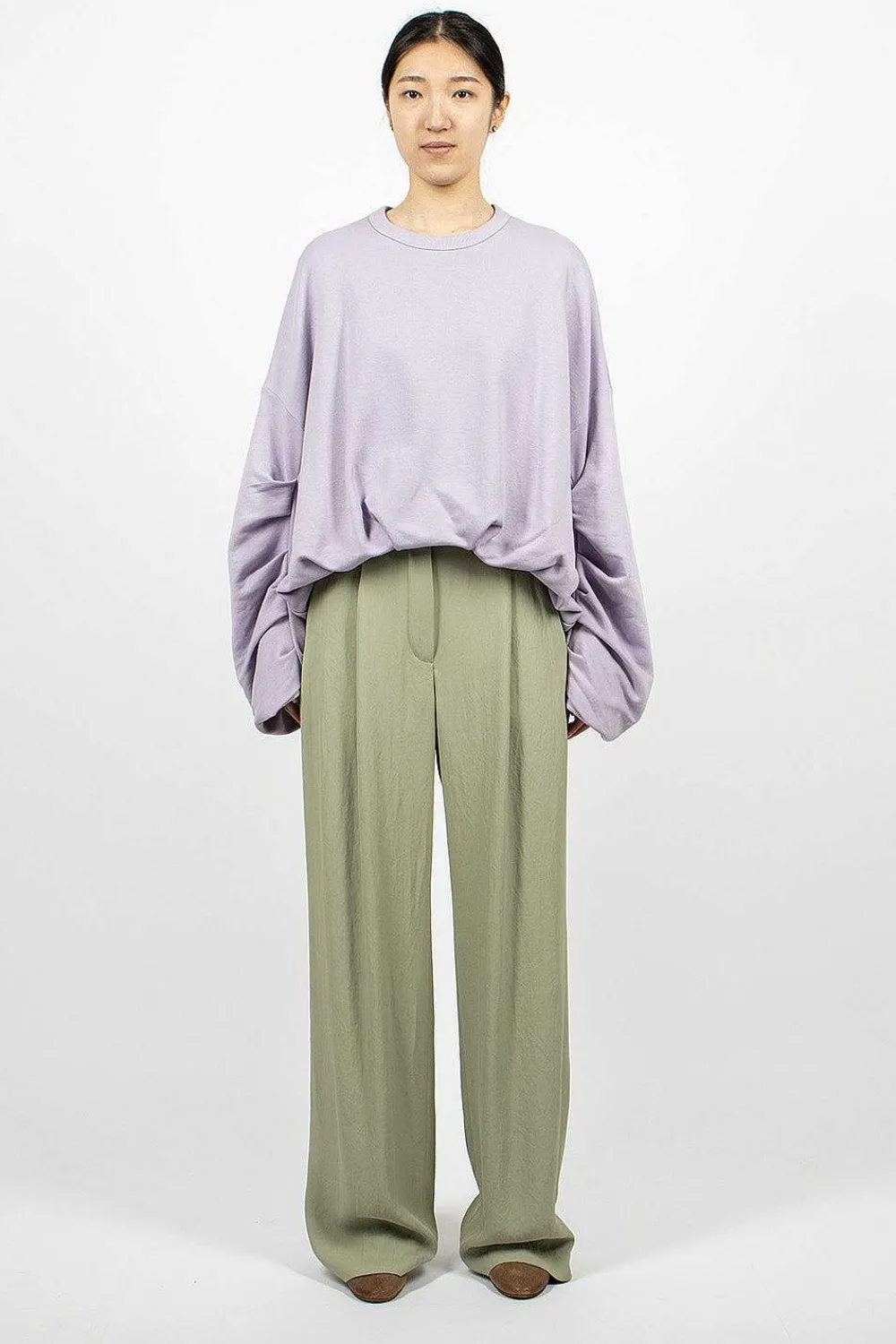 Dries Van Noten Loose Suit Pants Mint| Trousers