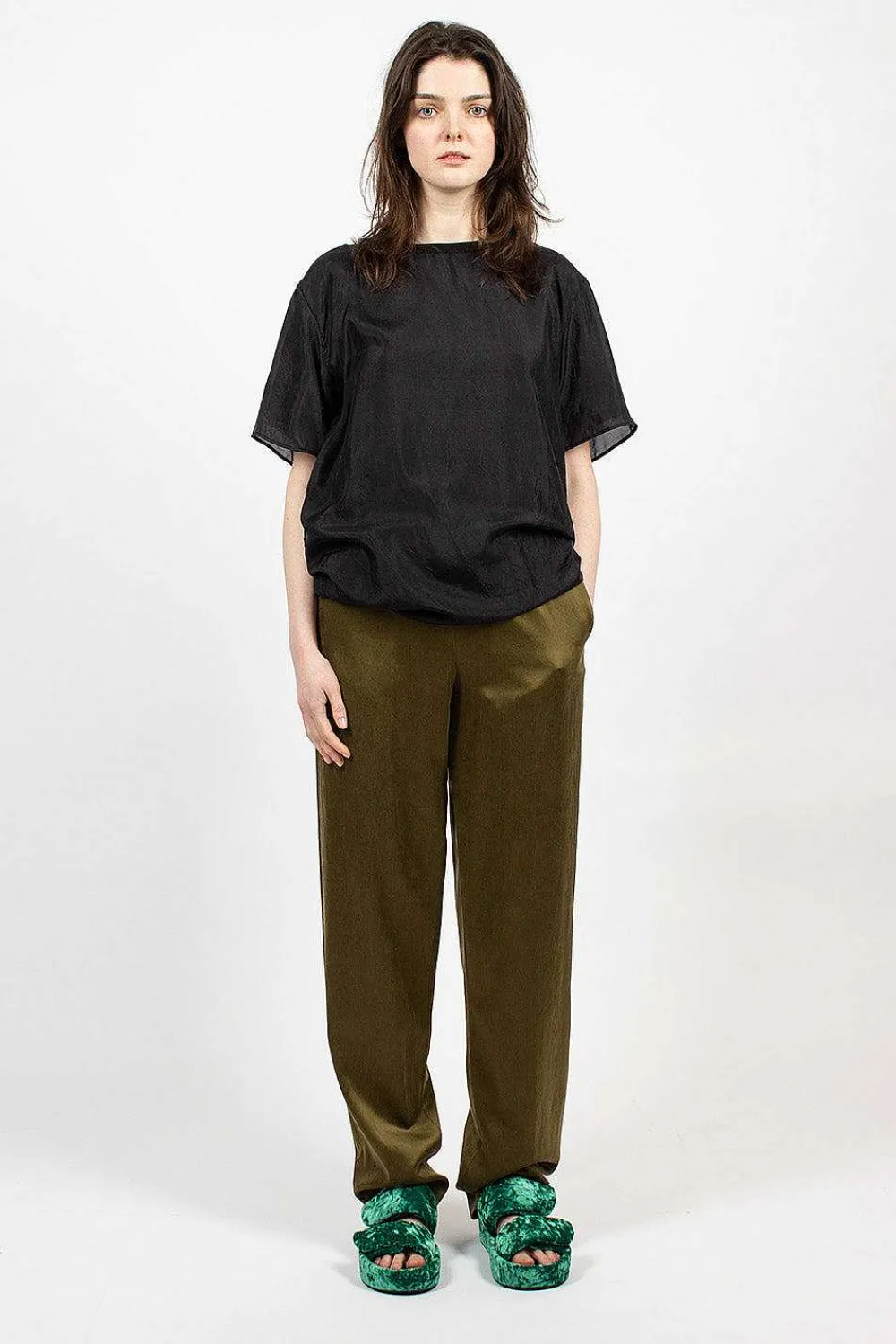 Dries Van Noten Loose Trouser Khaki| Trousers