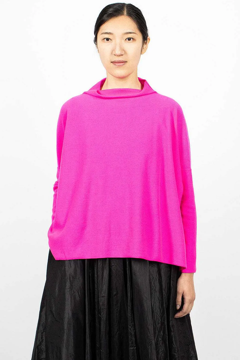 Daniela Gregis Lupetto High Neck Sweater Dark Pink| Tops
