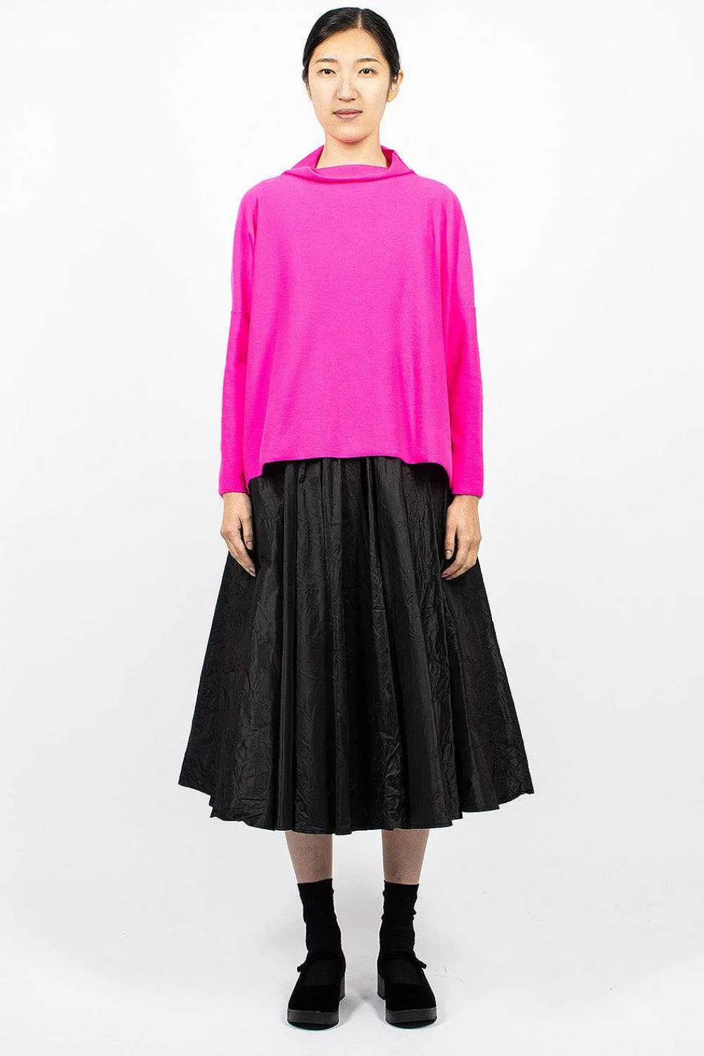 Daniela Gregis Lupetto High Neck Sweater Dark Pink| Tops