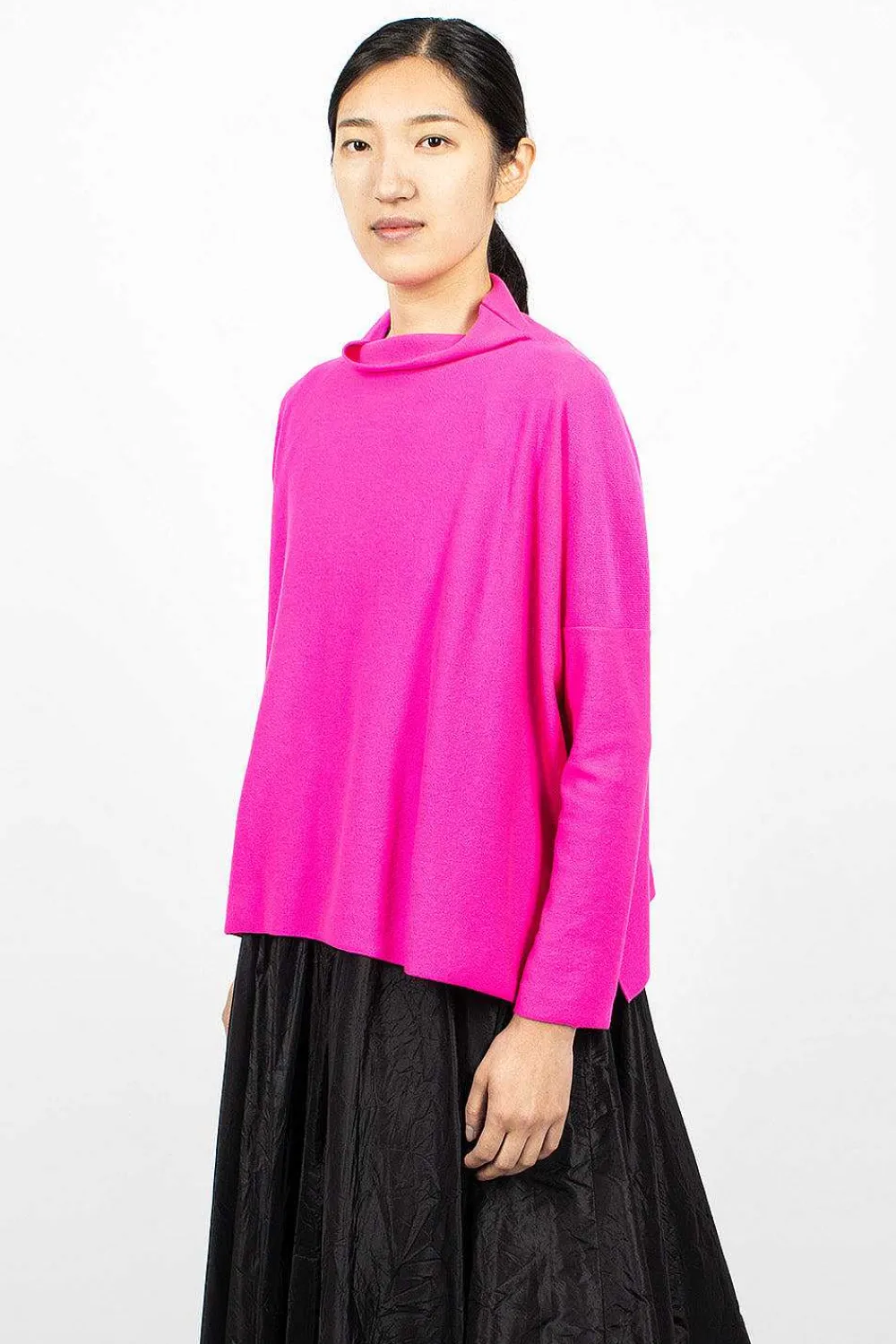 Daniela Gregis Lupetto High Neck Sweater Dark Pink| Tops