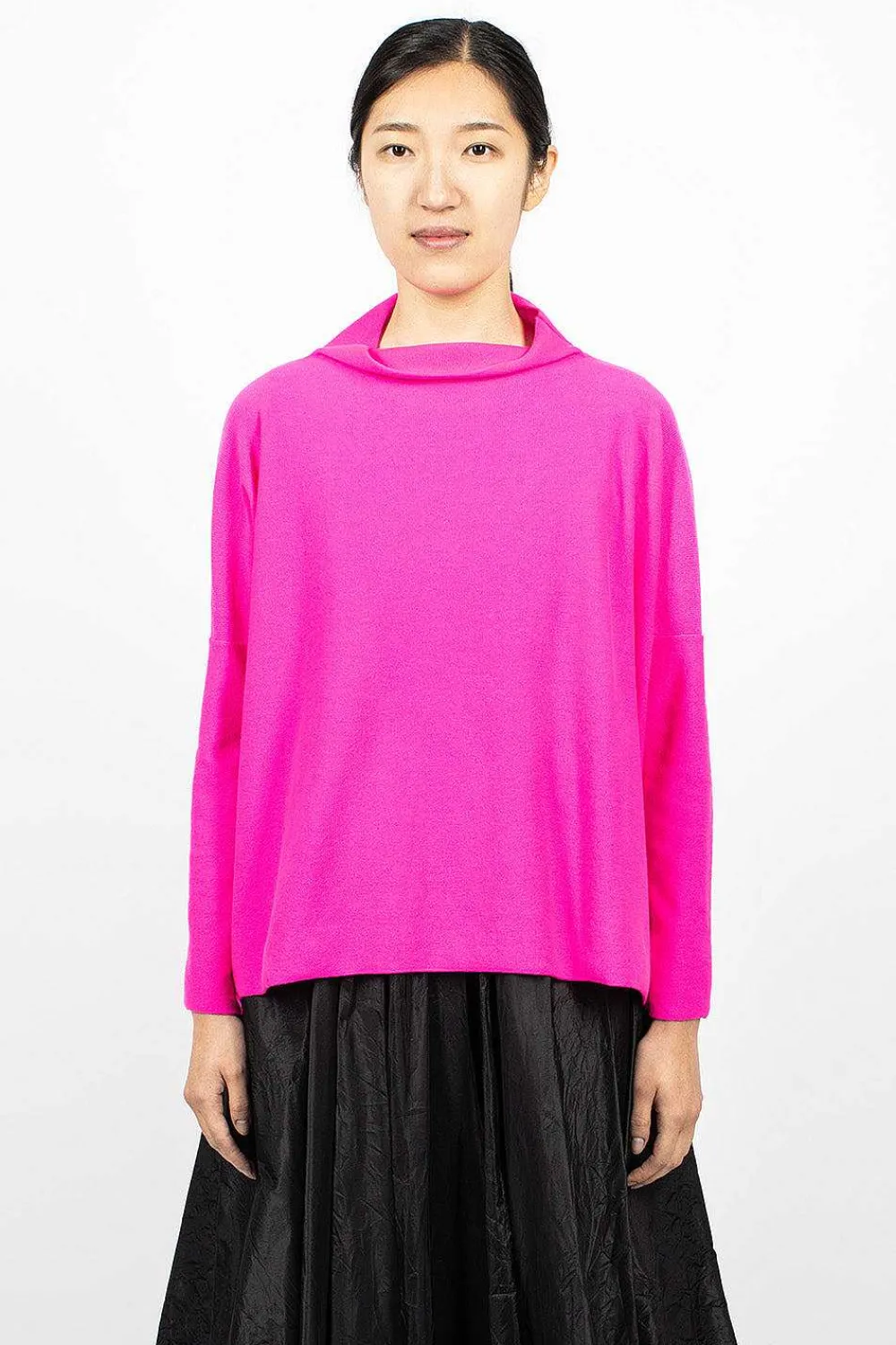 Daniela Gregis Lupetto High Neck Sweater Dark Pink| Tops
