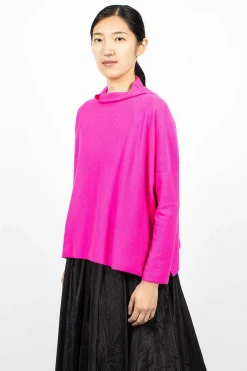 Daniela Gregis Lupetto High Neck Sweater Dark Pink| Knitwear