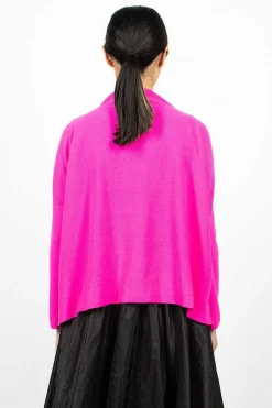 Daniela Gregis Lupetto High Neck Sweater Dark Pink| Knitwear