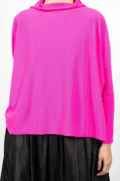 Daniela Gregis Lupetto High Neck Sweater Dark Pink| Knitwear