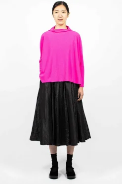 Daniela Gregis Lupetto High Neck Sweater Dark Pink| Knitwear