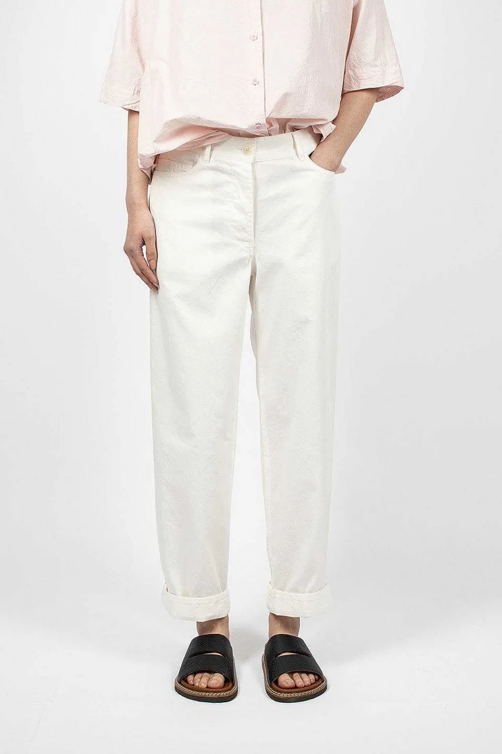 Casey Casey Marie Jean Off White| Trousers