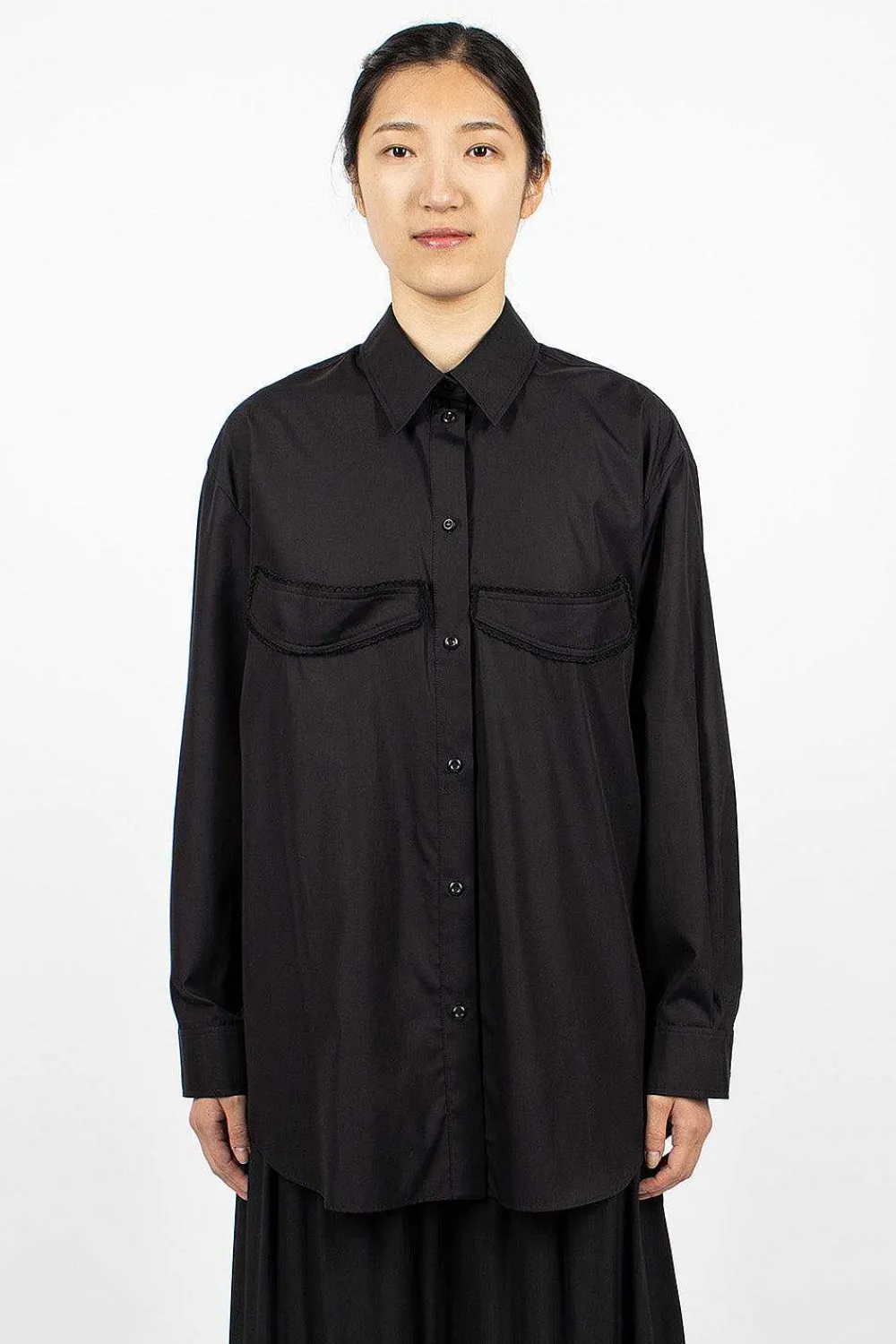 Simone Rocha Masculine Cup Detail Shirt| Shirts
