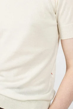 Casey Casey Merino Wool T-Shirt Antique White| Knitwear