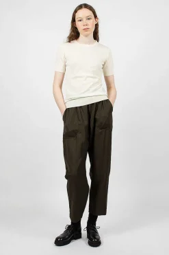 Casey Casey Merino Wool T-Shirt Antique White| Tops