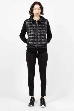 Moncler Mesh Panelled Leggings Black| Trousers