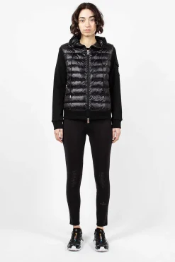 Moncler Mesh Panelled Leggings Black| Trousers