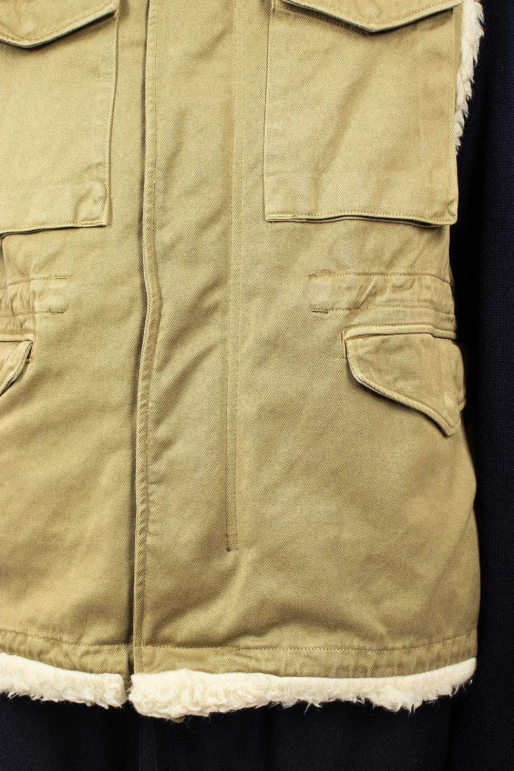 VISVIM Mil Boa Vest Khaki| Outerwear
