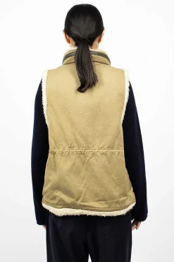 VISVIM Mil Boa Vest Khaki| Outerwear