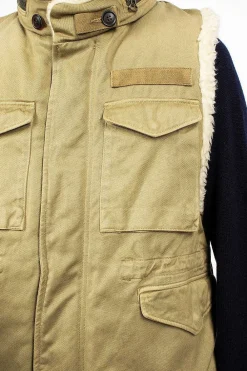 VISVIM Mil Boa Vest Khaki| Outerwear