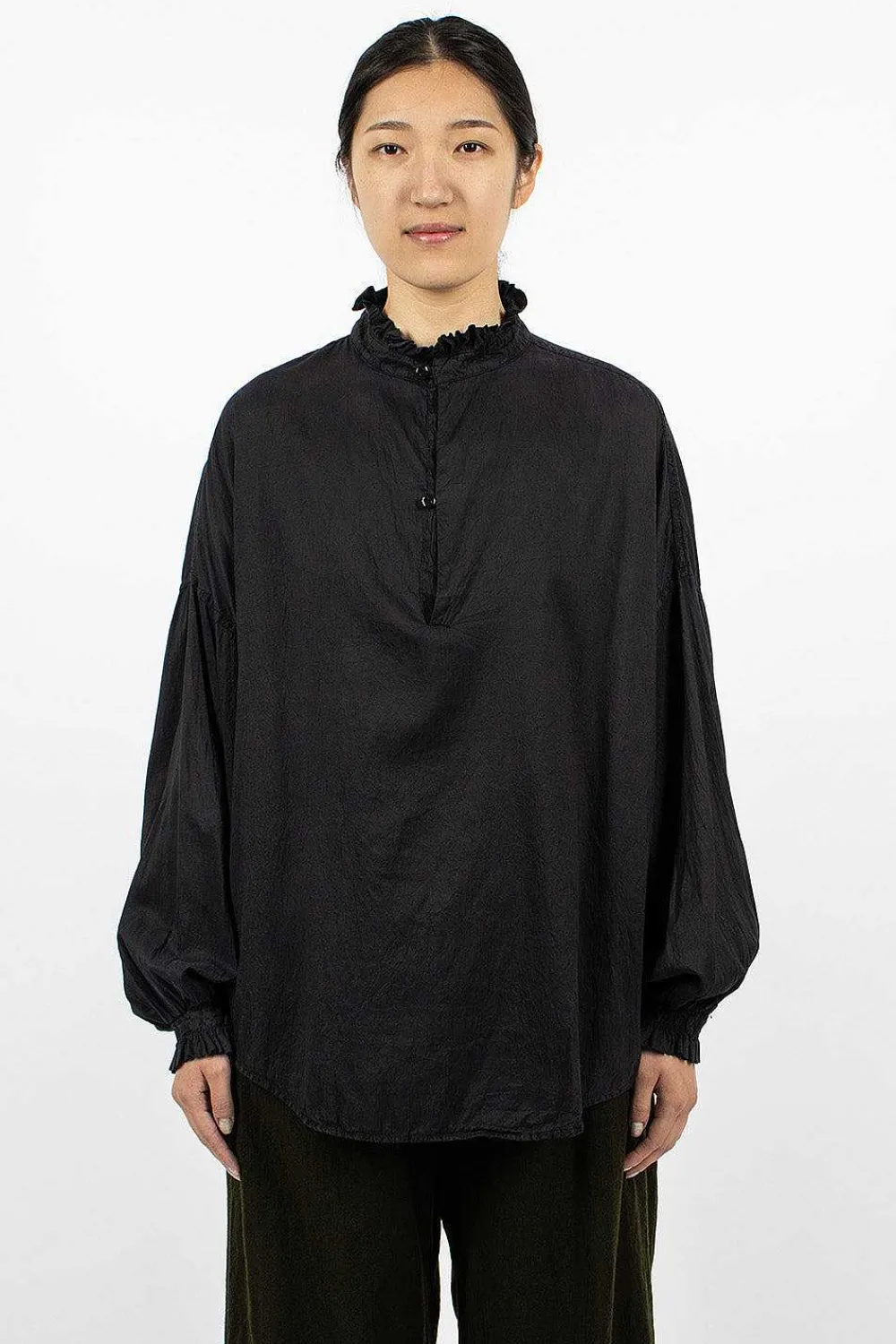 Chez Vidalenc Mini Medici Shirt Black| Tops