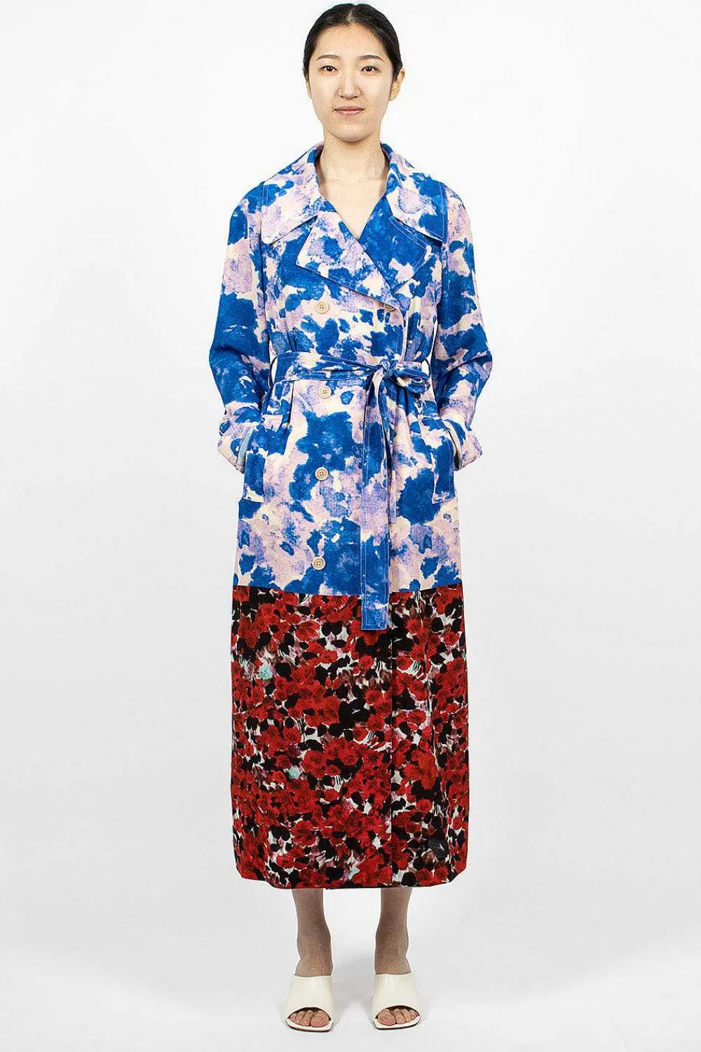 Dries Van Noten Mixed Floral Coat| Outerwear