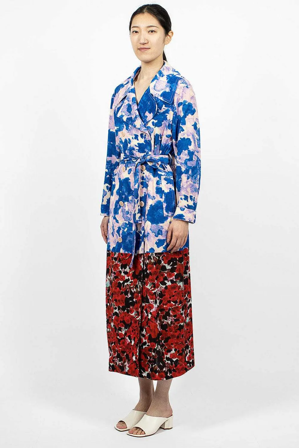 Dries Van Noten Mixed Floral Coat| Outerwear