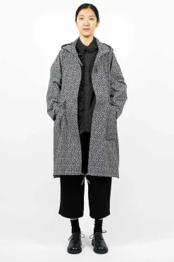 Toujours Mods Coat Navy Flower| Outerwear