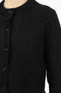 Acne Studios Mohair Cardigan Black| Outerwear