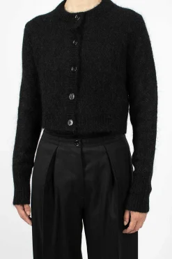 Acne Studios Mohair Cardigan Black| Outerwear