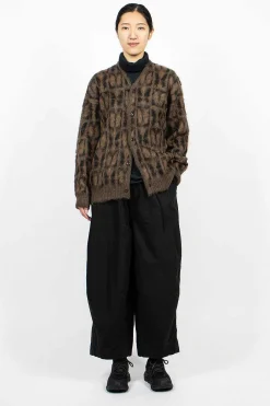 Needles Mohair Cardigan Papillon Print| Knitwear