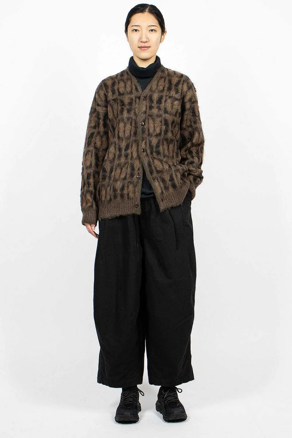 Needles Mohair Cardigan Papillon Print| Knitwear
